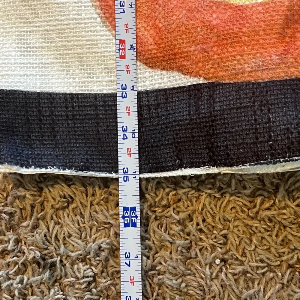 Halloween Pumpkin Jack-O-Lantern Striped Table Runner‎ 14x72 LED Lights